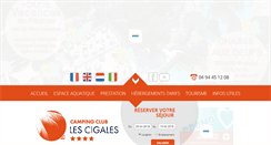 Desktop Screenshot of camping-les-cigales-sud.fr